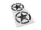 RedRock 16-Inch Star Vinyl Decal; Black (Universal; Some Adaptation May Be Required)