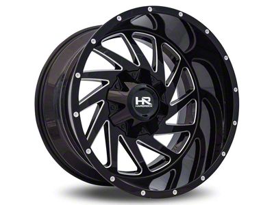 Hardrock Offroad Crusher Gloss Black Milled Wheel; 20x9 (07-18 Jeep Wrangler JK)
