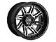 Motiv Offroad Millenium Series Gloss Black with Chrome Accents Wheel; 17x9 (76-86 Jeep CJ5 & CJ7)