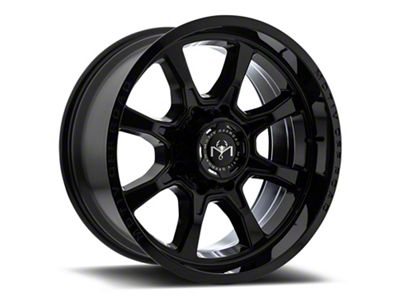 Motiv Offroad Glock Gloss Black Wheel; 17x9 (18-24 Jeep Wrangler JL)