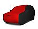 Coverking Satin Stretch Indoor Car Cover; Black/Red (18-24 Jeep Wrangler JL 4-Door w/ Fastback Soft Top)