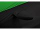 Coverking Satin Stretch Indoor Car Cover; Black/Synergy Green (18-24 Jeep Wrangler JL 4-Door w/ Fastback Soft Top)