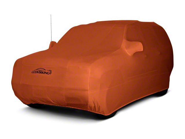 Coverking Satin Stretch Indoor Car Cover; Inferno Orange (14-18 Jeep Wrangler JK 4-Door)