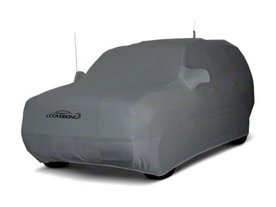 Coverking Satin Stretch Indoor Car Cover; Metallic Gray (18-24 Jeep Wrangler JL 4-Door w/ Fastback Soft Top)