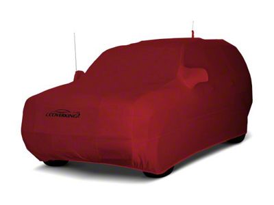 Coverking Satin Stretch Indoor Car Cover; Pure Red (76-86 Jeep CJ7)