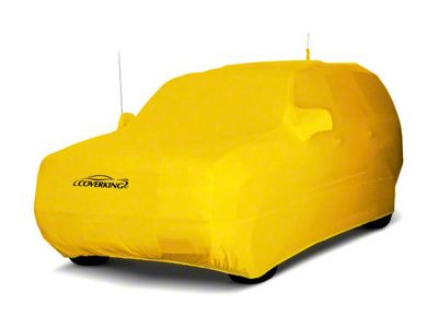 Coverking Satin Stretch Indoor Car Cover; Velocity Yellow (14-18 Jeep Wrangler JK 2-Door)