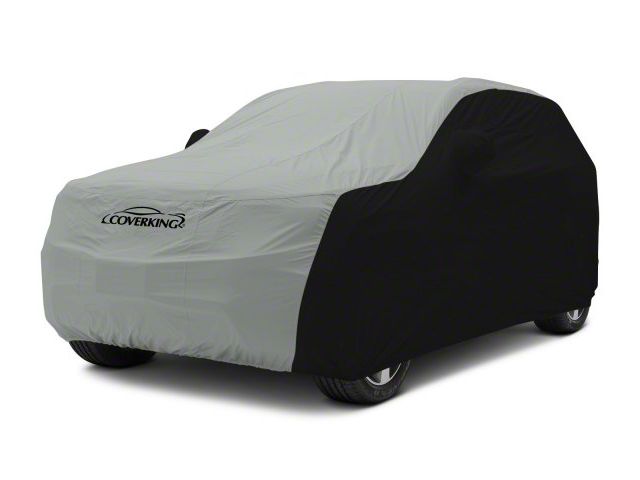 Coverking Stormproof Car Cover; Black/Gray (18-24 Jeep Wrangler JL 4-Door w/ Fastback Soft Top)