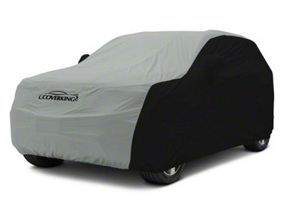 Coverking Stormproof Car Cover; Black/Gray (18-24 Jeep Wrangler JL 4-Door w/ Fastback Soft Top)