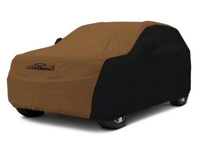 Coverking Stormproof Car Cover; Black/Tan (76-86 Jeep CJ7)