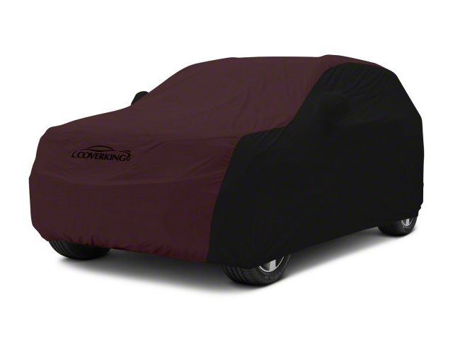 Coverking Stormproof Car Cover; Black/Wine (97-06 Jeep Wrangler TJ, Excluding Unlimited)