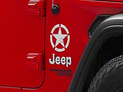 RedRock 6-Inch Star Vinyl Decal; White (Universal; Some Adaptation May Be Required)