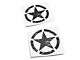 RedRock 6-Inch Star Vinyl Decal; Black (Universal; Some Adaptation May Be Required)