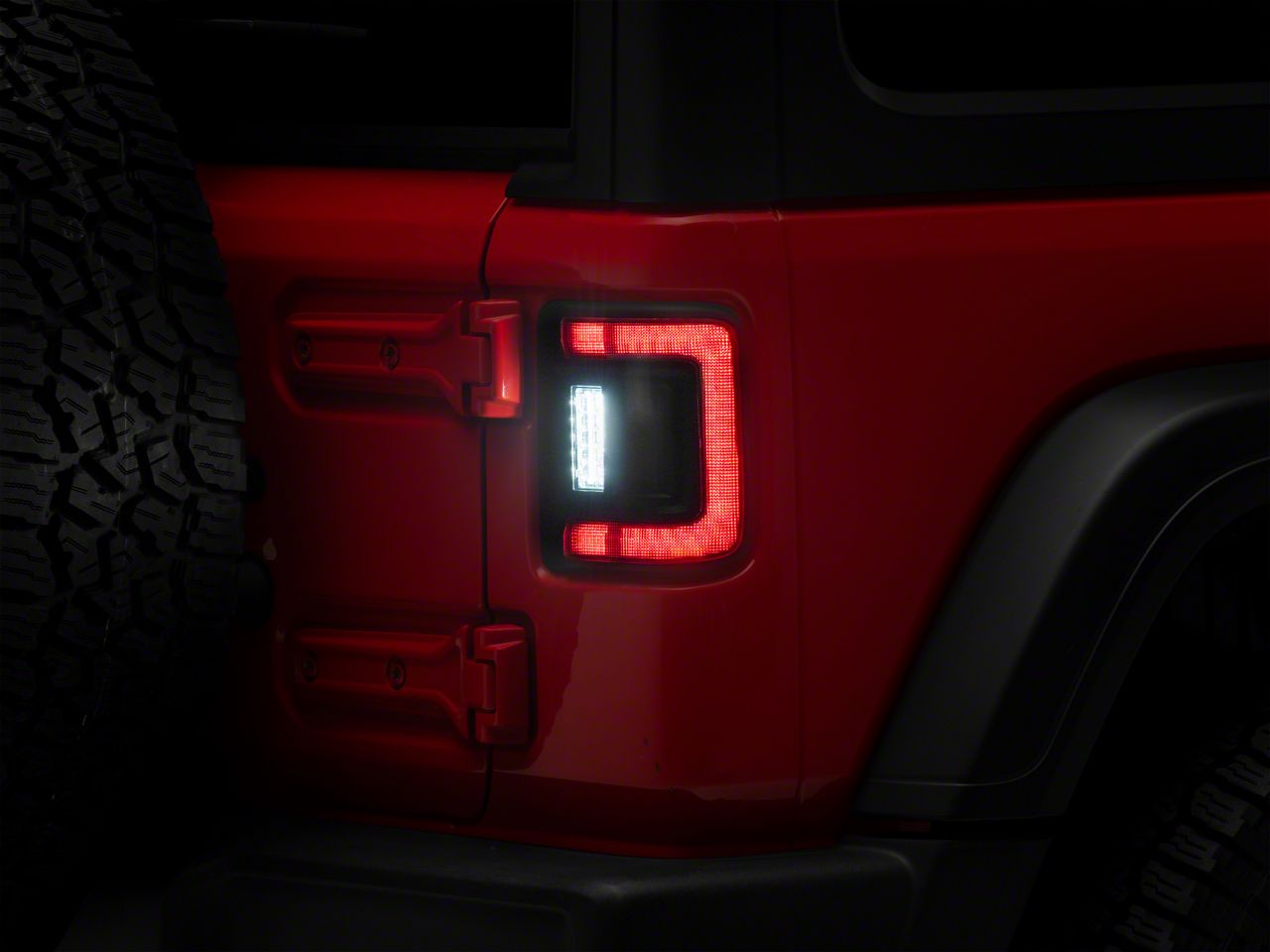 Oracle Jeep Wrangler Flush Mount LED Tail Lights; Black Housing; Clear Lens  5884-504 (18-23 Jeep Wrangler JL) Free Shipping