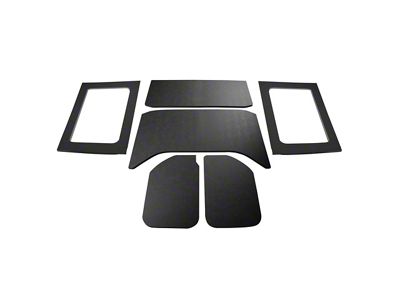 Boom Mat Sound Deadening Headliner Kit; Black Leather Look (11-18 Jeep Wrangler JK 4-Door w/ Hard Top)