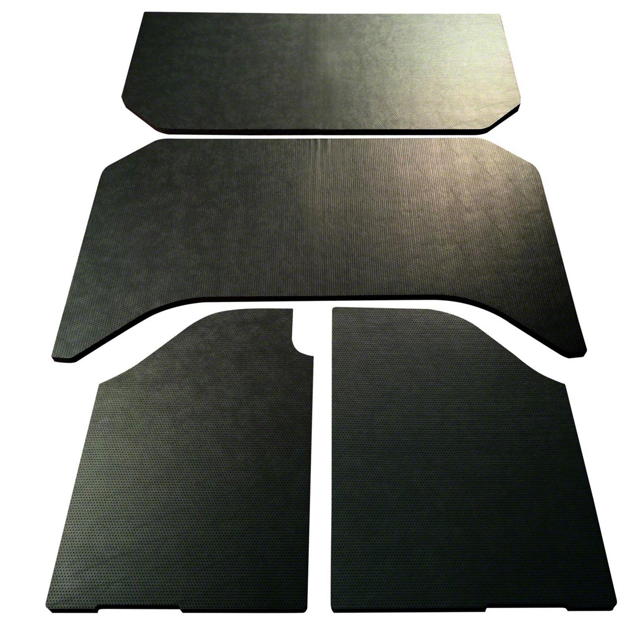 Boom Mat Jeep Wrangler Sound Deadening Headliner; Black Leather Look