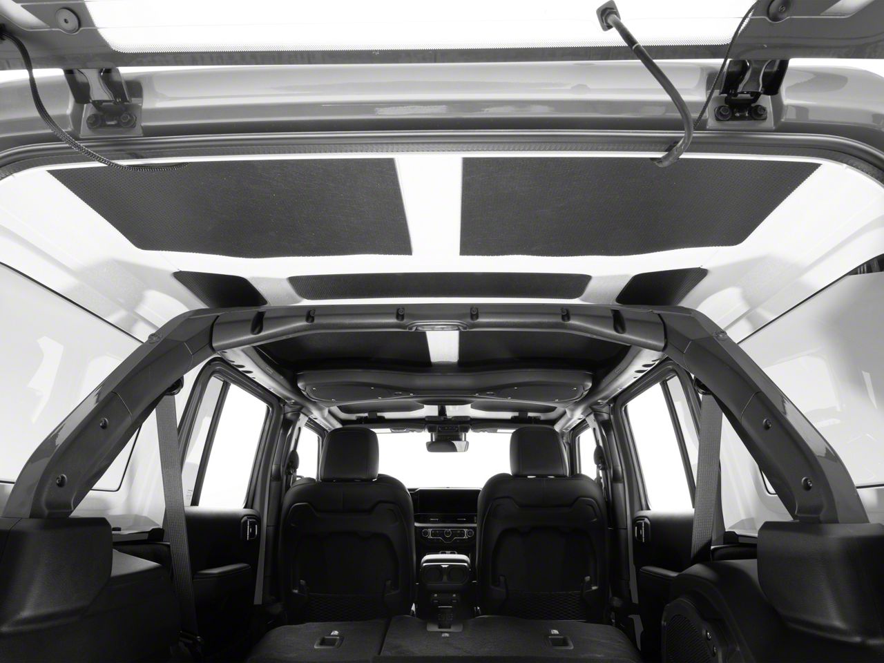 Boom Mat Jeep Wrangler Sound Deadening Headliner; Black Leather Look