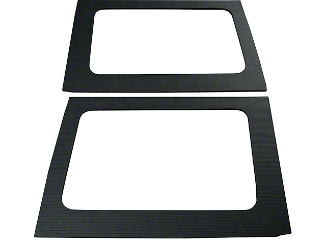 Boom Mat Sound Deadening Rear Side Window Kit; Black Leather Look (11-18 Jeep Wrangler JK 4-Door w/ Hard Top)