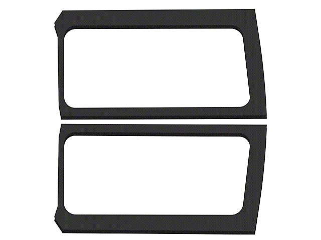 Boom Mat Sound Deadening Rear Side Window Kit; Black Leather Look (18-23 Jeep Wrangler JL 2-Door w/ Hard Top)