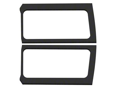 Boom Mat Sound Deadening Rear Side Window Kit; Black Leather Look (18-24 Jeep Wrangler JL 2-Door w/ Hard Top)