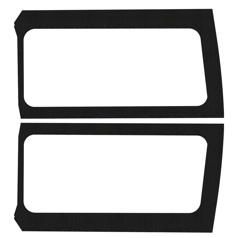 Boom Mat Jeep Wrangler Sound Deadening Rear Side Window Kit; Black