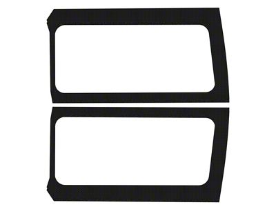 Boom Mat Sound Deadening Rear Side Window Kit; Black Original Finish (18-24 Jeep Wrangler JL 2-Door w/ Hard Top)