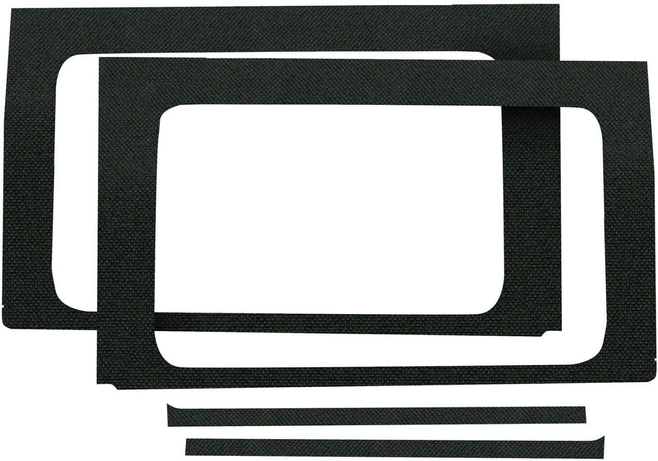 Boom Mat Jeep Wrangler Sound Deadening Rear Side Window Kit; Black