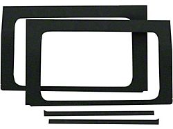 Boom Mat Sound Deadening Rear Side Window Kit; Black Original Finish (18-24 Jeep Wrangler JL 4-Door w/ Hard Top)