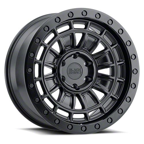 Black Rhino Dalton Matte Black Wheel; 17x9.5 (20-23 Jeep Gladiator JT)