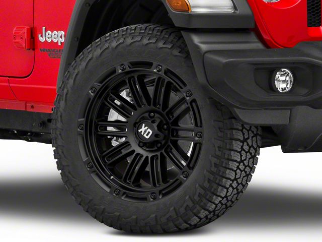 XD Double Deuce Satin Black Wheel; 20x9 (18-24 Jeep Wrangler JL)