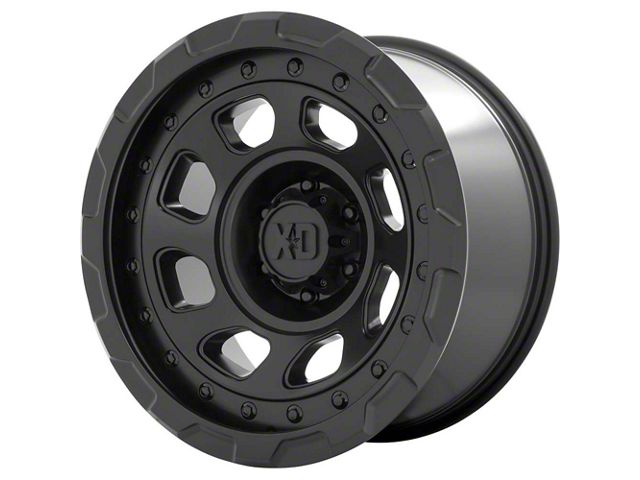 XD Storm Satin Black Wheel; 20x9 (18-24 Jeep Wrangler JL)