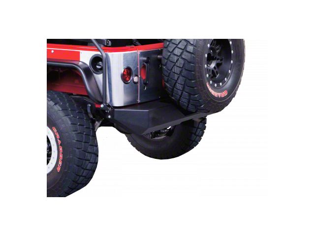Rock Crawler Rear Bumper; Black (07-18 Jeep Wrangler JK)
