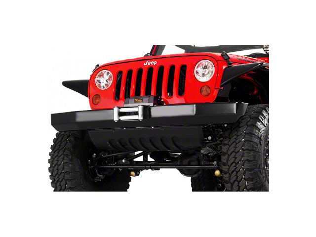 Rock Crawler Winch Front Bumper; Black (07-18 Jeep Wrangler JK)
