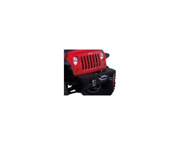 Stubby Rock Crawler Winch Front Bumper with D-Ring Mounts (07-18 Jeep Wrangler JK)