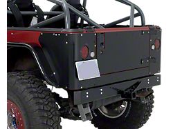 Tailgate Cover; Black (87-95 Jeep Wrangler YJ)