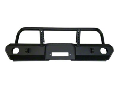 MOD Series Mid-Width Front Bumper with Brush Guard; Black (18-24 Jeep Wrangler JL)