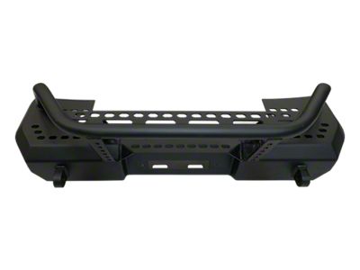 MOD Series Stubby Front Bumper with Brush Guard; Black (18-24 Jeep Wrangler JL)
