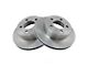 Plain Vented Rotors; Front Pair (97-06 Jeep Wrangler TJ w/ 3-Inch Tall Rotors)