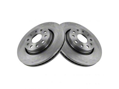 Plain Vented Rotors; Front Pair (20-24 Jeep Gladiator JT)