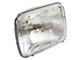 Headlight; Chrome Housing; Clear Lens (87-95 Jeep Wrangler YJ)