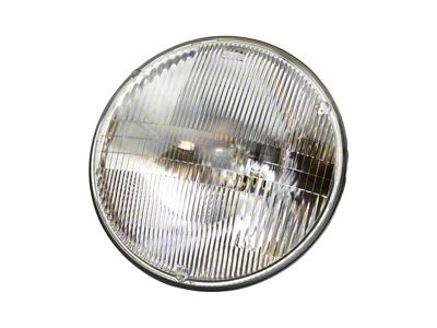 Headlight; Chrome Housing; Clear Lens (76-86 Jeep CJ5 & CJ7; 97-06 Jeep Wrangler TJ)