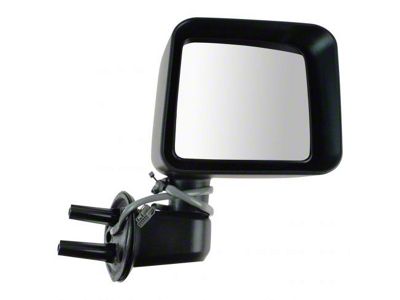 Powered Heated Mirror; Textured Black; Passenger Side (2014 Jeep Wrangler JK)