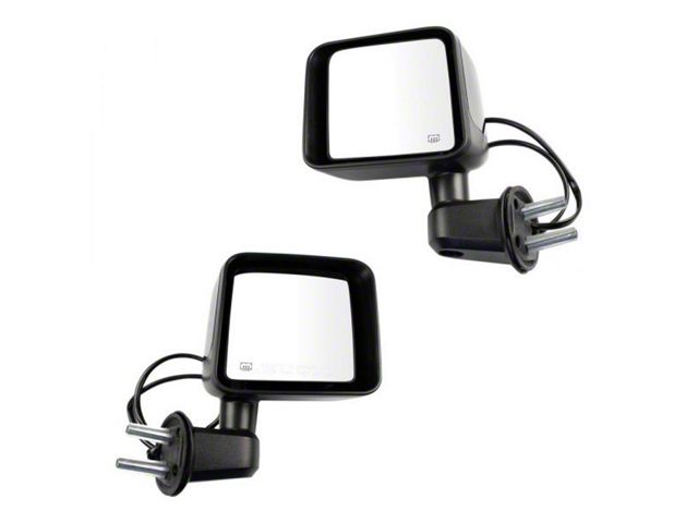 Powered Heated Mirrors; Paint to Match Black (15-17 Jeep Wrangler JK)
