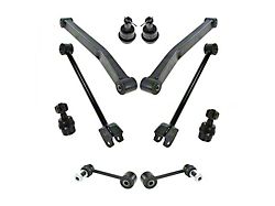 Front Upper and Lower Control Arms with Ball Joints and Front Sway Bar Links (07-18 Jeep Wrangler JK)