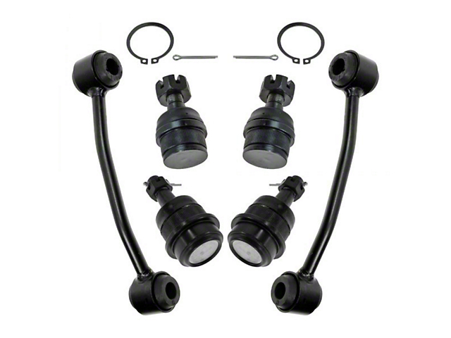 Front Upper and Lower Ball Joints with Sway Bar Links (90-95 Jeep Wrangler YJ)