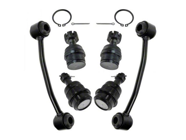 Front Upper and Lower Ball Joints with Sway Bar Links (90-95 Jeep Wrangler YJ)