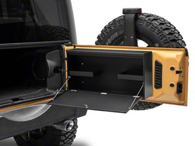 RedRock Tailgate Table Storage Lock Box (15-18 Jeep Wrangler JK)