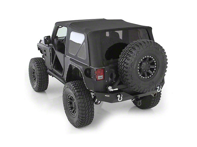 Replacement Soft Top; Black Diamond (10-18 Jeep Wrangler JK 2-Door)