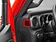 RedRock Air Vent Trim; Red (18-24 Jeep Wrangler JL)