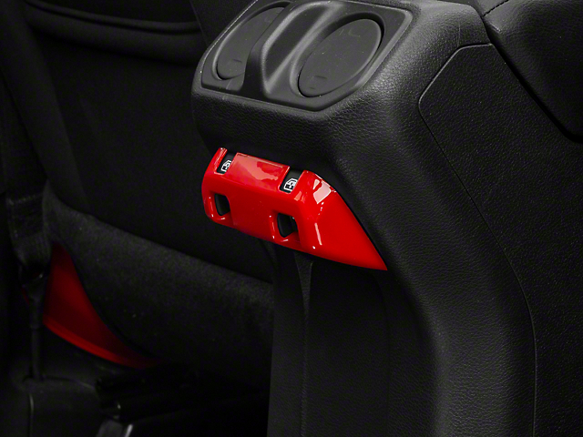 RedRock Switch Panel Trim; Red (18-23 Jeep Wrangler JL)