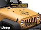 Jeep Licensed by RedRock Compass Decal with Jeep Logo; Matte Black (07-18 Jeep Wrangler JK)